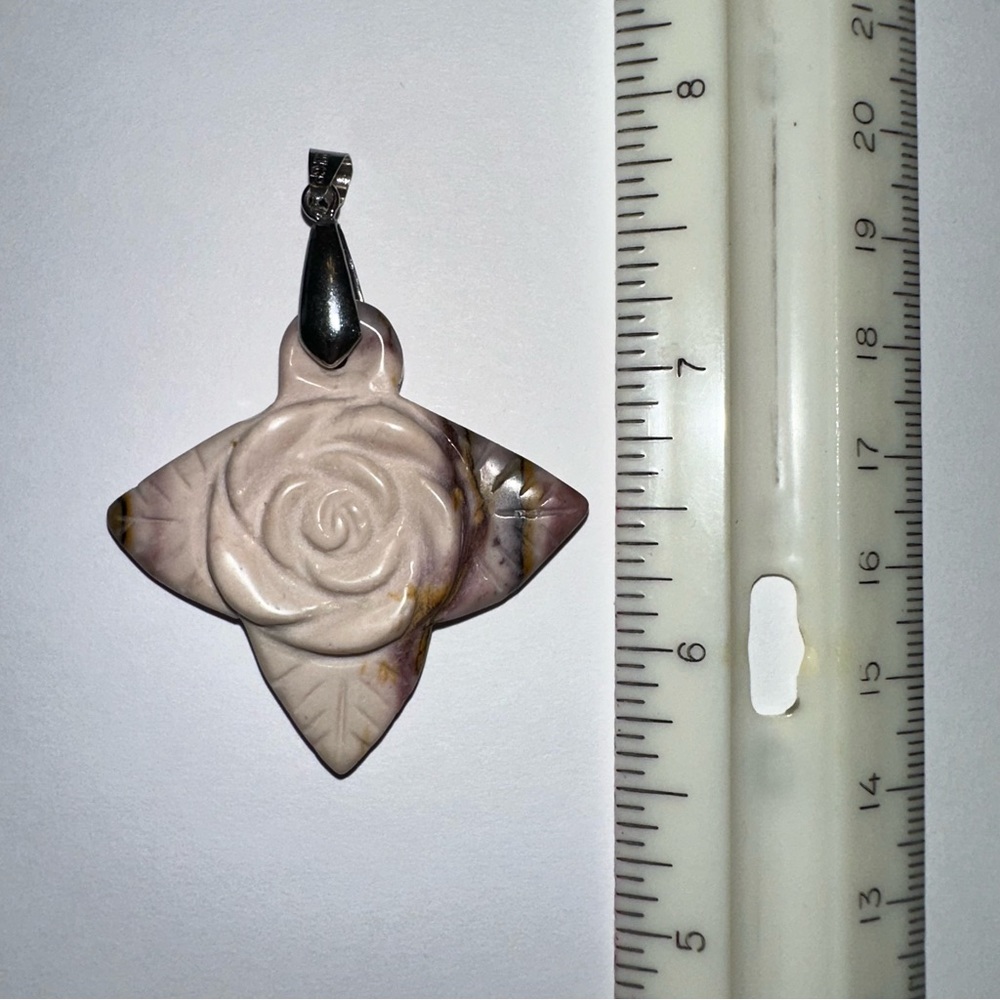 Jasper pendant 1.5”x1.5” - Picture 4 of 4